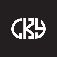 LKY letter logo design on black background. LKY creative initials letter logo concept. LKY letter design.