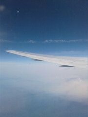 view from airplane window