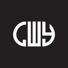 LWY letter logo design on black background. LWY creative initials letter logo concept. LWY letter design.