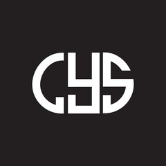 LYS letter logo design on black background. LYS creative initials letter logo concept. LYS letter design.