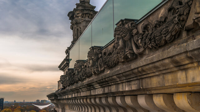 Vista lateral Edificio del Reichstag