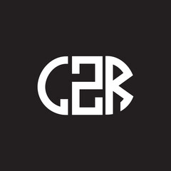 Obraz premium LZR letter logo design on black background. LZR creative initials letter logo concept. LZR letter design.