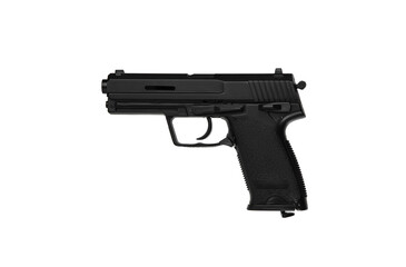 Air gun. Modern pneumatic weapon for air soft, sports and entertainment. A dummy, a copy of a real...