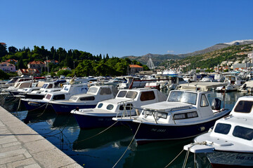 Fototapeta na wymiar Dubrovnik, Croatia- september 3 2021 : new port