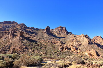 Teide National Park on Tenerife, with lava fields and the Teide volcano
