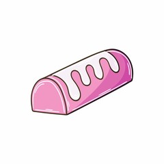 Illustration in hand draw style. Sweet dessert, graphic element for design