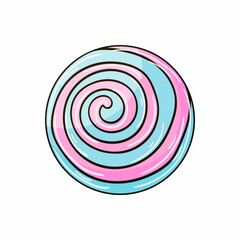 Illustration in hand draw style. Sweet dessert, graphic element for design