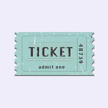 vintage ticket vector illustration
