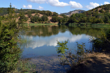Fototapeta premium Reflections in the mountain lake