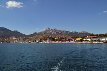 Fototapeta premium A liitle town near the sea