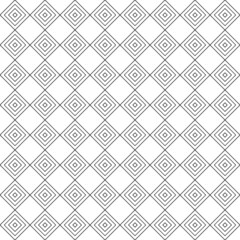Ethnic seamless surface pattern design with geometric figures. Repeated rhombuses ornamental abstract background. Tribal embroidery motif. Checkered wallpaper. Digital paper, print, page fill. Vector.