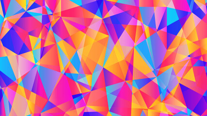 Abstract colorful geometric background, vector - obrazy, fototapety, plakaty