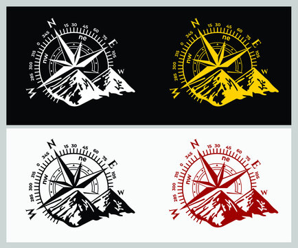 compass mountain Stickers Hood Car Truck Decal graphics