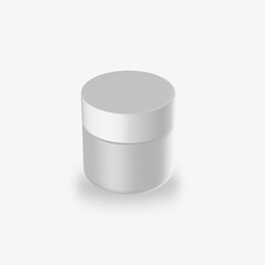 Cosmetic Jar Mockup . 3D render