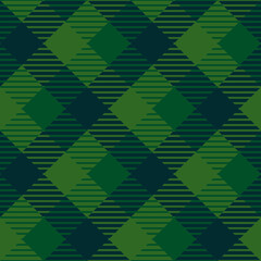Green plaid pattern, repeatable and seamless