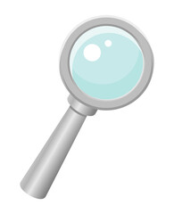  Vector illustration of a magnifying glass. Lens.
