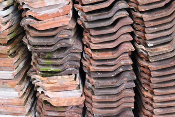 Hintergrund : Alte Dachziegel.