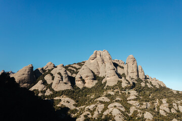 Montserrat mountain in Catalonia, Spain