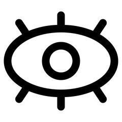 eye icon vector logo line style
