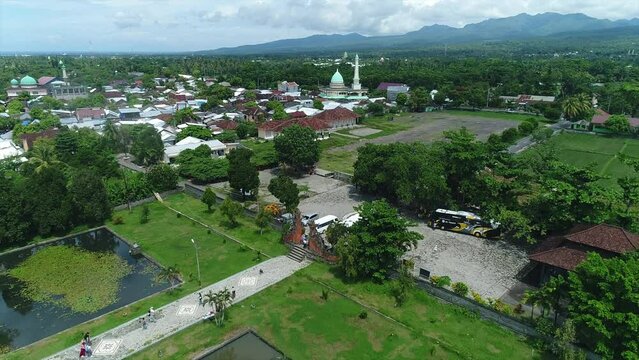 Drone Mandalika Island city view