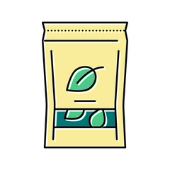 tea box color icon vector illustration