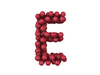 Cricket themed font  Letter E