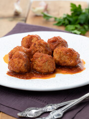meatballs on a plate