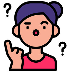 forgetful filled outline icon