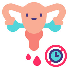 period changes flat icon