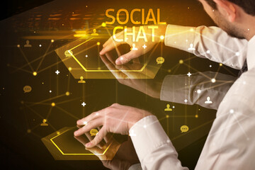 Navigating social networking with social icons