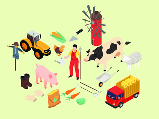 Nature vector concept. Thirsty camel drinks water in the oasis desert with pyramid background