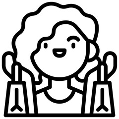 shopping outline icon