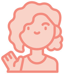 greeting two tone icon