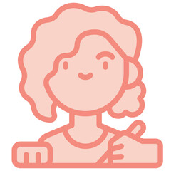 writing two tone icon