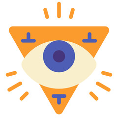 illuminati flat icon