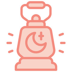 lamp two tone icon