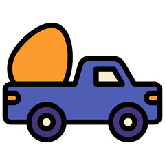 truck filled outline icon