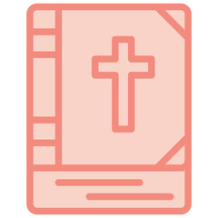 Fototapeta premium bible two tone icon
