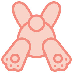 bunny two tone icon