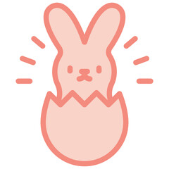 bunny two tone icon