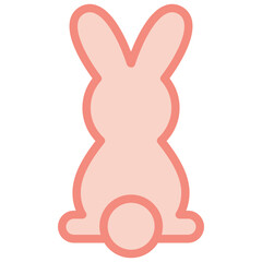 bunny two tone icon