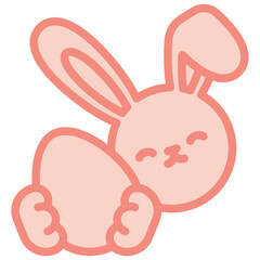 bunny two tone icon