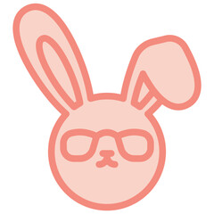 bunny two tone icon