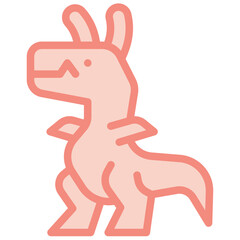 dinosaur two tone icon