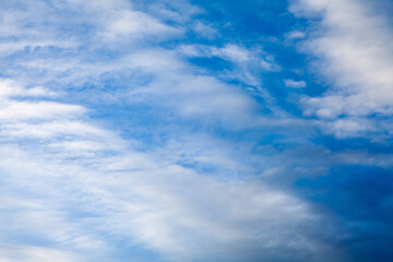 Fototapeta premium White Clouds Blue Sky Abstract Weather Background Texture