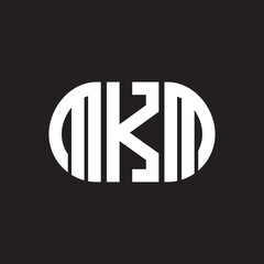 MKM letter logo design on black background. MKM creative initials letter logo concept. MKM letter design.