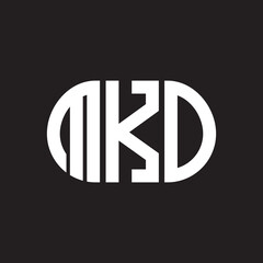 MKO letter logo design on black background. MKO creative initials letter logo concept. MKO letter design.