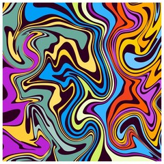 Stunning unique delicately textured swirled liquified modern abstract design. An abstract colorful psychedelic wavy background.