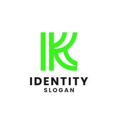 Letter K tech logo design