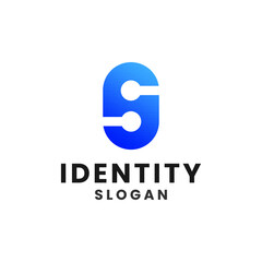 Letter S technology logo design